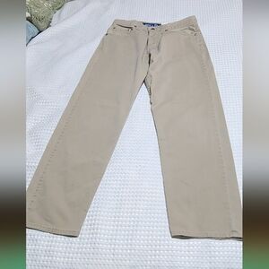 VINTAGE LEVIS SILVER TAB WOMENS SIZE 9 / 10 GUYS FIT TAN DENIM JEANS